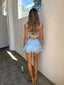 XENIA MINI SKIRT BLUE Mini Skirt 