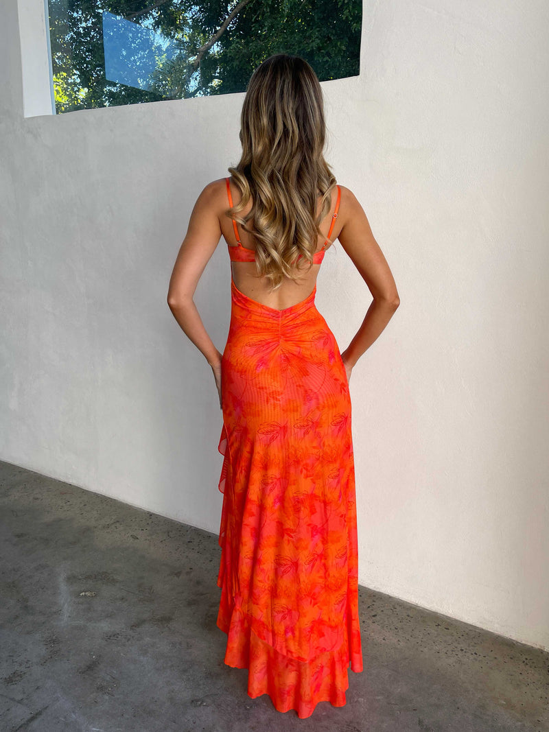 BEATRIX MAXI DRESS ORANGE Maxi Dress Dongguan Jinfeng Apparel Co 