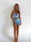XENIA MINI SKIRT BLUE Mini Skirt 