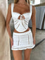 AALIYAH MINI SKIRT WHITE Mini Skirt 