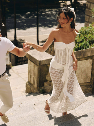 AMORA MAXI SKIRT WHITE Maxi Skirt 