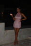 ADRIANA MINI DRESS PINK SHIMMER Mini Dress 