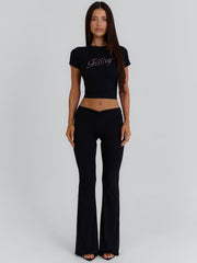 ADRIANNA PANT BLACK