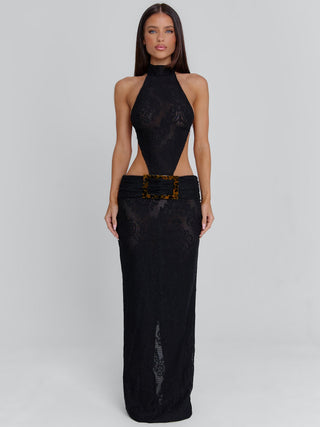 ALBINAE MAXI DRESS BLACK Maxi Dress 