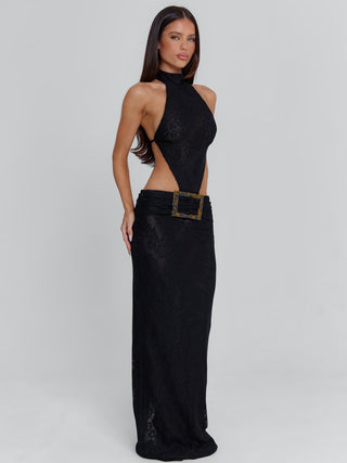 ALBINAE MAXI DRESS BLACK Maxi Dress 