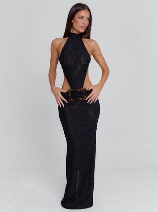 ALBINAE MAXI DRESS BLACK Maxi Dress 