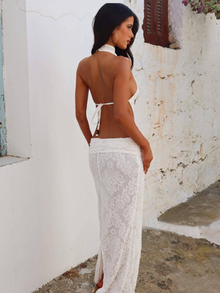 ALBINAE MAXI DRESS BRIGHT WHITE Maxi Dress 
