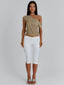 ALEXUS LONGLINE TOP TAN