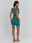 ALIA TOP TEAL Crop Top 
