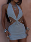 ALIANA MINI DRESS SILVER Mini Dress 