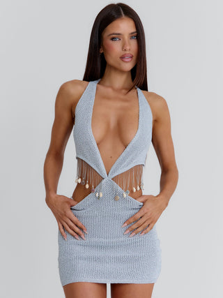 ALIANA MINI DRESS SILVER Mini Dress 