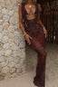 ALISA MAXI DRESS MAUVE LEOPARD Maxi Dress 