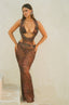 ALISA MAXI DRESS MAUVE LEOPARD Maxi Dress 