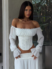 ALLYN CORSET WHITE