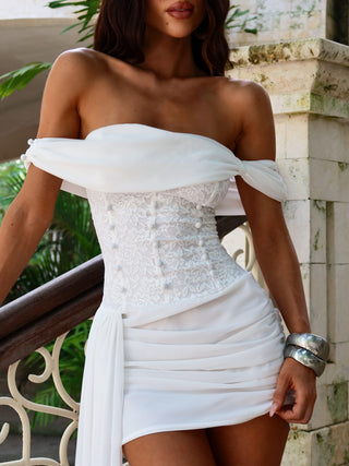 ALORA MINI DRESS WHITE Mini Dress 