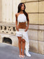 AMELI TOP WHITE Crop Top 