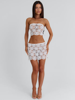 AMIE MINI SKIRT WHITE Mini Skirt 