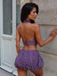 ANAHI MINI SKIRT MAUVE POLKA DOT Mini Skirt 