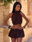 ANAHI TOP CHOCOLATE Crop Top 