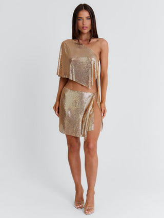 ANAYA MINI SKIRT GOLD Mini Skirt 