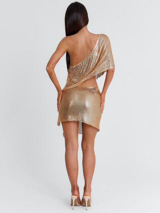 ANAYA MINI SKIRT GOLD Mini Skirt 