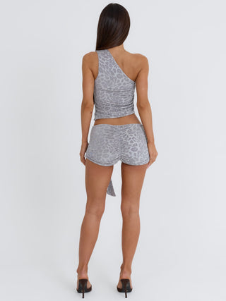 ANDI CROP TOP SILVER LEOPARD Crop Top 