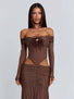 ANGELAE MAXI DRESS CHOCOLATE BROWN Maxi Dress 