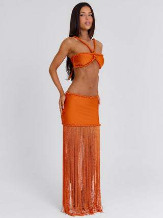 ANGELINE CROP TOP ORANGE Crop Top 