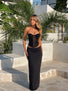 ANGELIQUE CORSET TOP BLACK Crop Top 