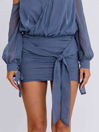 ANNABEL MINI DRESS STEEL Mini Dress 