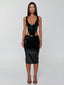 ANNALISA MIDI DRESS BLACK Midi Dress 