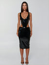 ANNALISA MIDI DRESS BLACK Midi Dress 