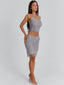 ANNARELLA MIDI SKIRT SILVER Midi Skirt 