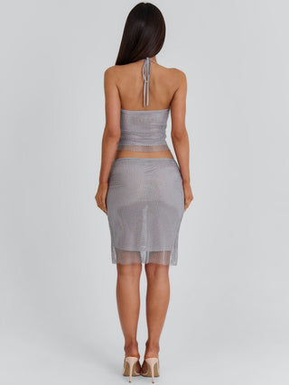 ANNARELLA CROP TOP SILVER Crop Top 