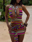 APRIL MINI DRESS MULTI STRIPE Mini Dress 