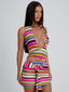 APRIL MINI DRESS MULTI STRIPE Mini Dress 