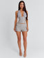 ARIYAH SHORTS GREY STRIPE Shorts 