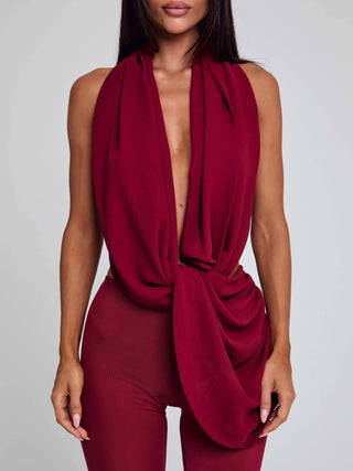ARLEN JUMPSUIT BURGUNDY Jumpsuit 