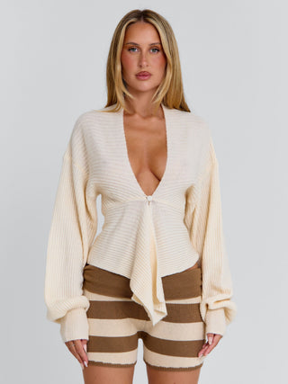 ARLENA TOP BUTTERCREAM Cardigan 