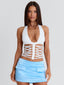 ARLO MINI SKIRT BLUE Mini Skirt 