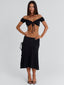 ARRIELLE MIDI SKIRT BLACK Midi Skirt 