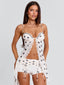 ASHLYNE TOP CREAM POLKA DOT Crop Top 
