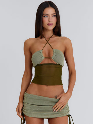 AUBRI SHORTS KHAKI Shorts 