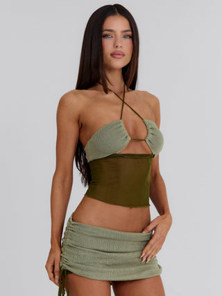 AUBRI SHORTS KHAKI Shorts 