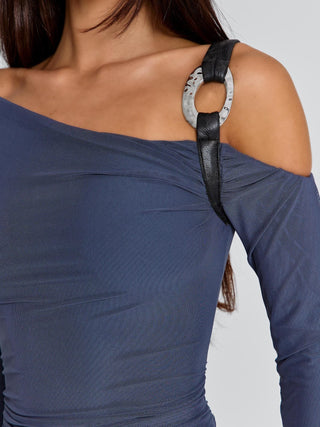 AURELLE MINI DRESS STEEL GREY Mini Dress 
