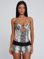 AUREZA PLAYSUIT SILVER SNAKE Playsuit 