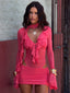 AVALINE MINI DRESS CORAL Mini Dress 