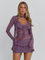 AVALINE MINI DRESS DUSTY PURPLE Mini Dress 