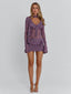 AVALINE MINI DRESS DUSTY PURPLE Mini Dress 