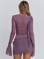 AVALINE MINI DRESS DUSTY PURPLE Mini Dress 